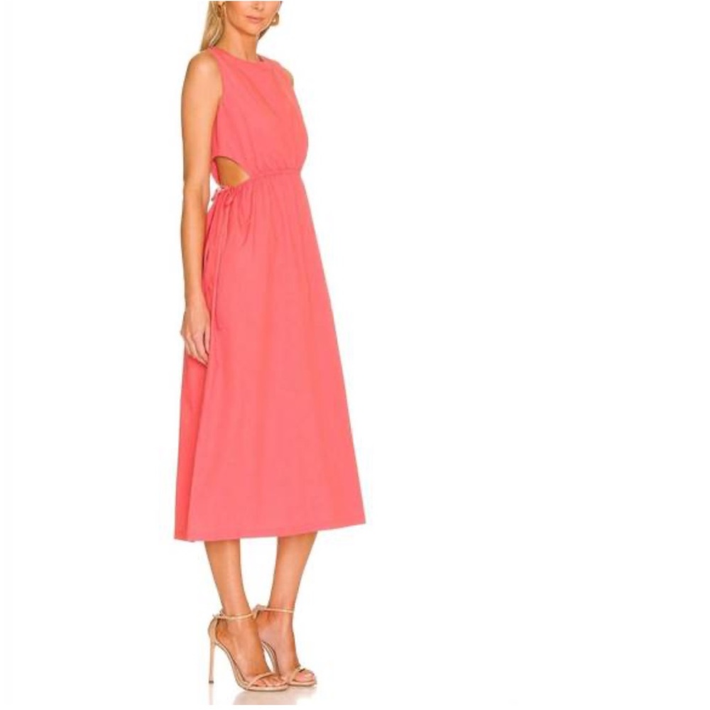 #39.Rails Yvette Side Cut Out Sleeveless Dress Spiced Coral Size M - Picture 7 of 8